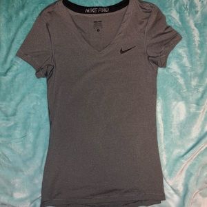 Gray Nike Pro Shirt